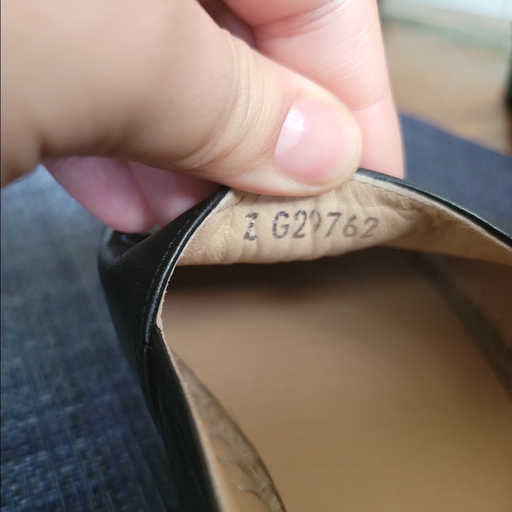 Black leather, great condition, wore them once, box, two dust bags.